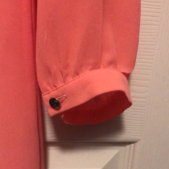 Coral colored flowy dress - Picture 5 of 5